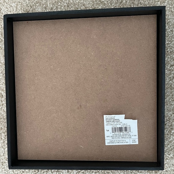 NWT Gothic Beloved Love You Forever 8”x 8” Box Sign Wall Decor Wedding Goth - Picture 3 of 3